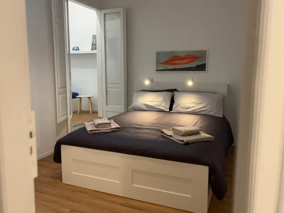 Comfortable double bedroom with fresh linen